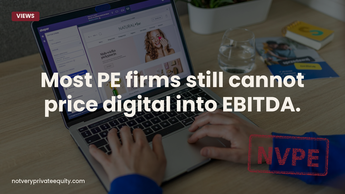 Most PE firms still cannot price digital into EBITDA.