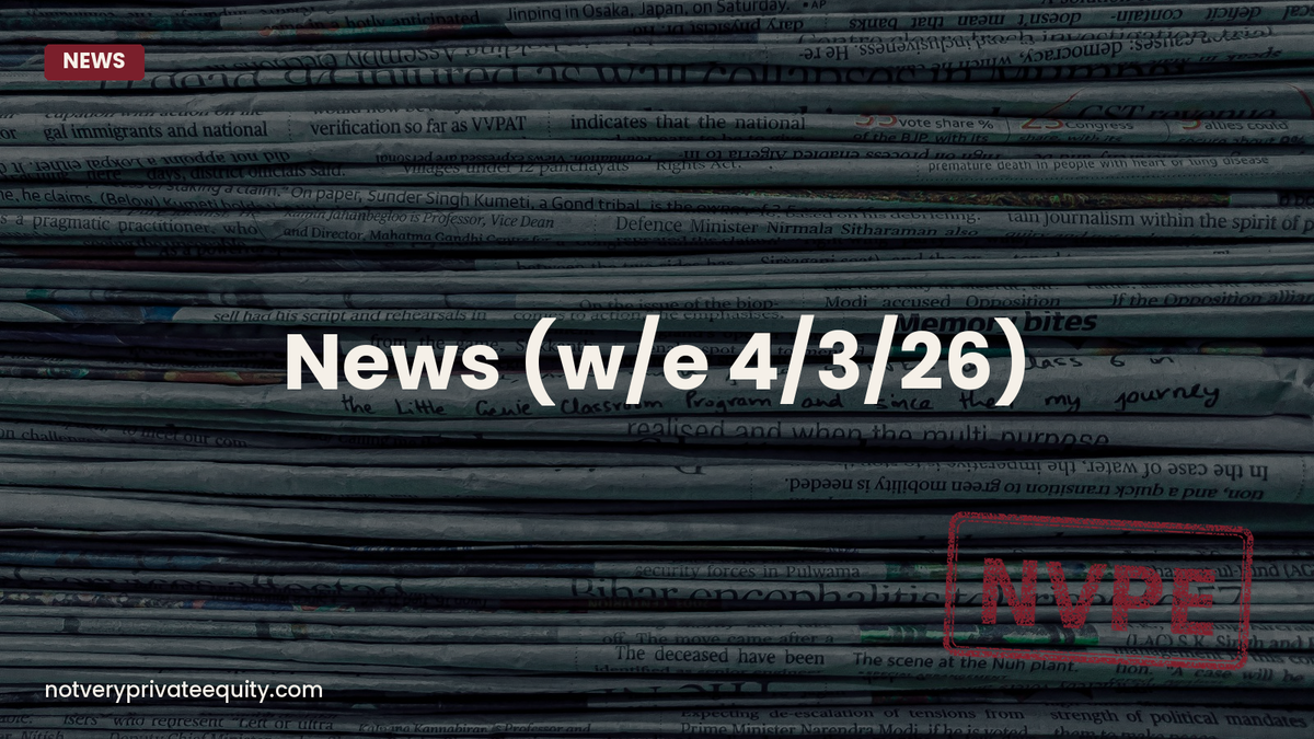 News (w/e 4/3/26)