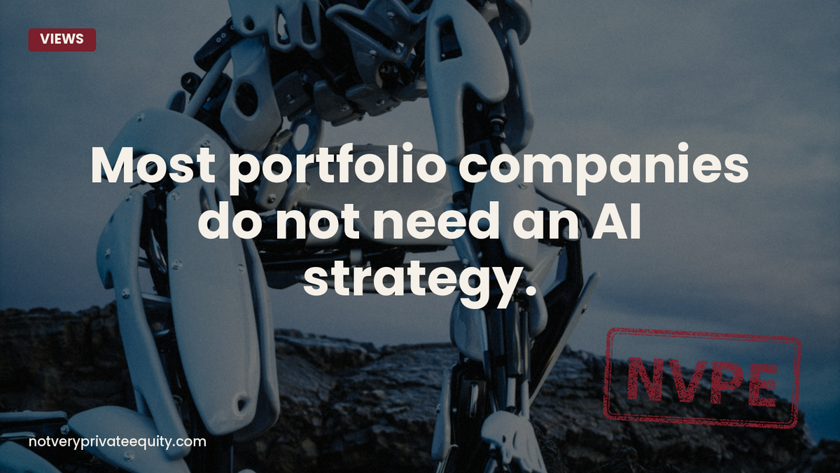 Most portfolio companies do not need an AI strategy yet. They need basic visibility.