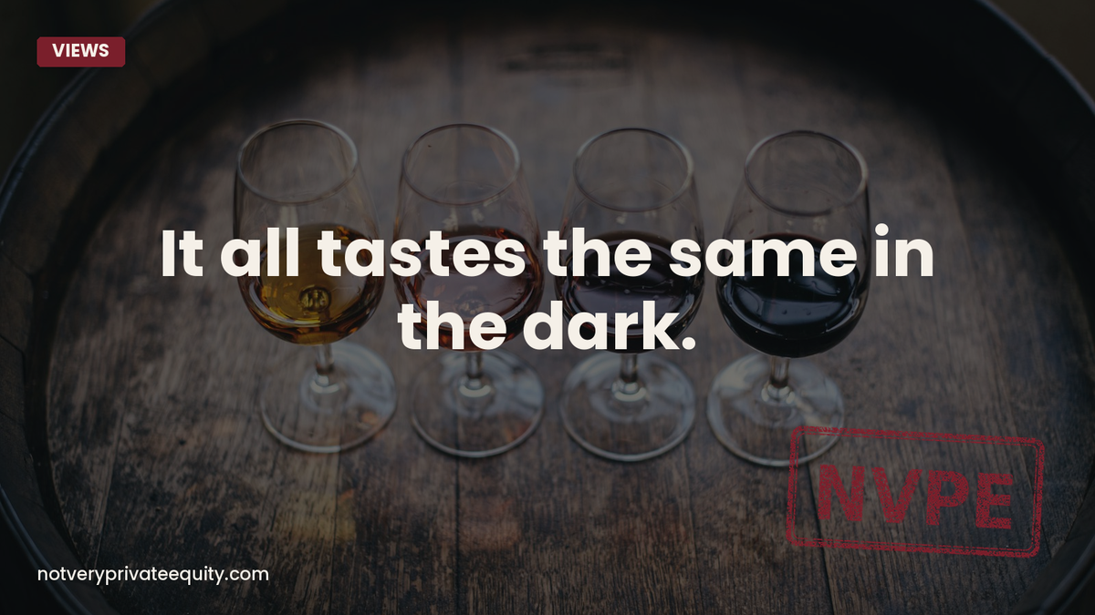It all tastes the same in the dark.