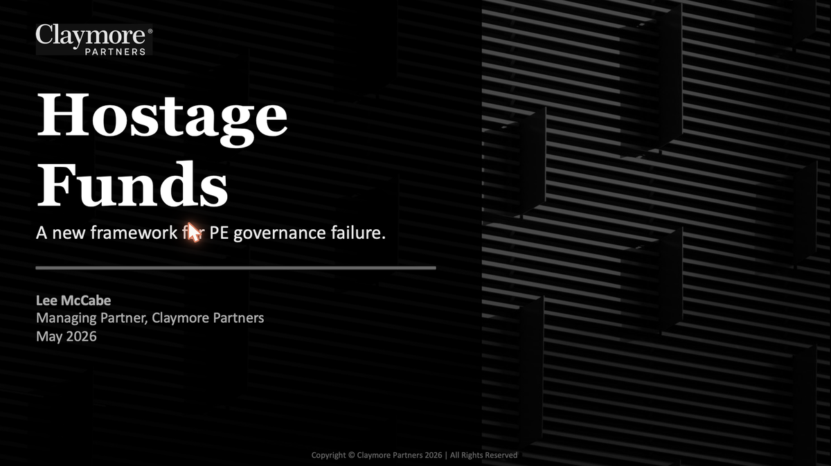 Private equity does not have a zombie fund problem. It has a hostage fund problem.