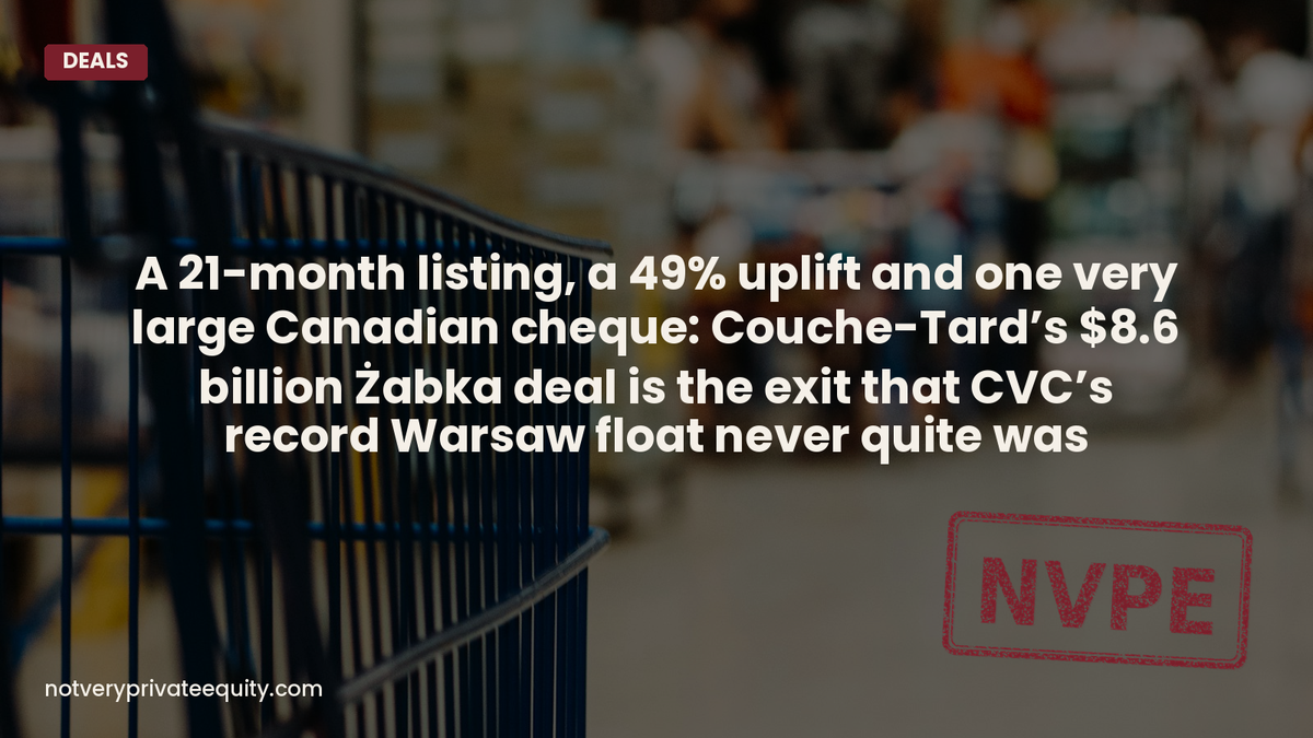 A 21-month listing, a 49% uplift and one very large Canadian cheque: Couche-Tard's $8.6 billion Żabka deal...
