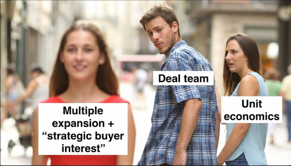 Most PE returns were the tide going out. Now you get to find out who can swim.