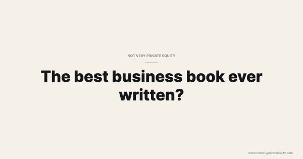 The best business book ever written?