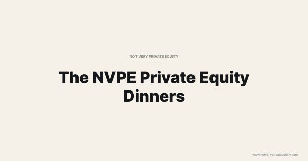 The NVPE Private Equity Dinners