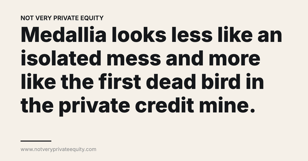 Medallia looks less like an isolated mess and more like the first dead bird in the private credit mine.