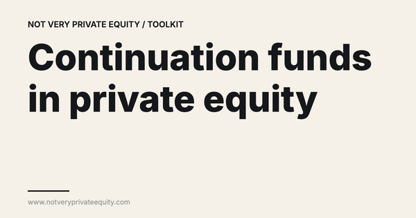 Continuation funds in private equity