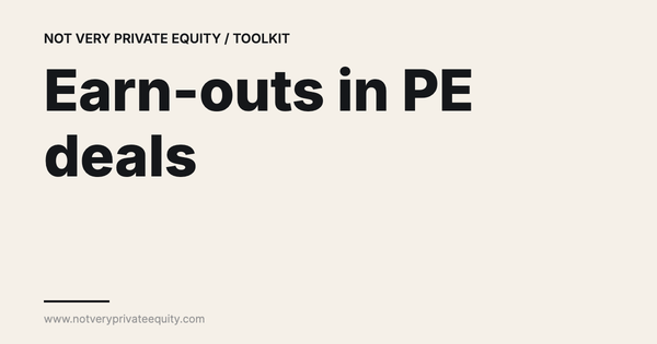 Earn-outs in PE deals
