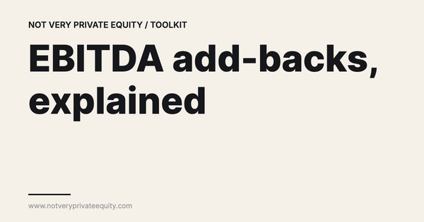 EBITDA add-backs, explained