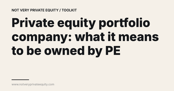Private equity portfolio company: what it means to be owned by PE