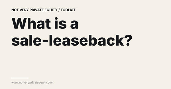 What is a sale-leaseback?