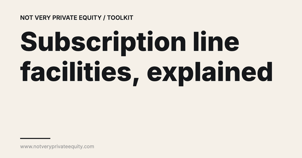 Subscription line facilities, explained