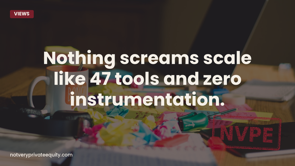 Nothing screams scale like 47 tools and zero instrumentation.