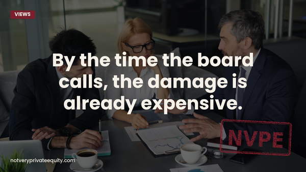 By the time the board calls, the damage is already expensive.