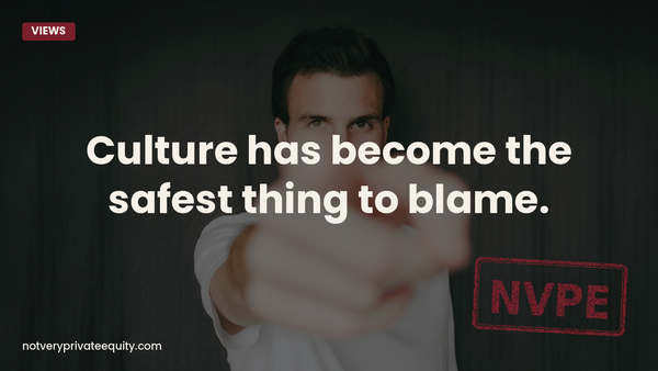 Culture has become the safest thing to blame.