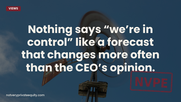 Nothing says “we’re in control” like a forecast that changes more often than the CEO’s opinion.