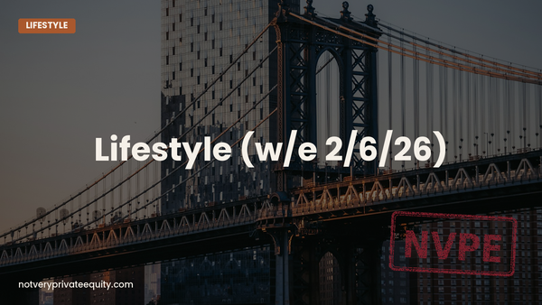 Lifestyle (w/e 2/6/26)