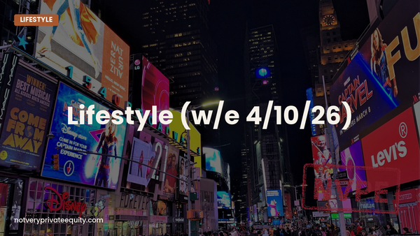 Lifestyle (w/e 4/10/26)