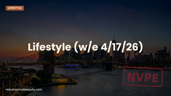Lifestyle (w/e 4/17/26)