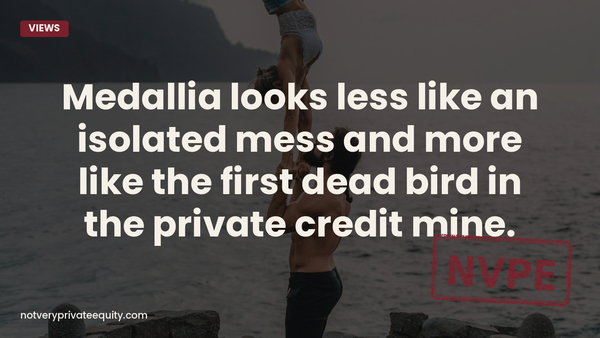 Medallia looks less like an isolated mess and more like the first dead bird in the private credit mine.