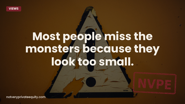 Most people miss the monsters because they look too small.
