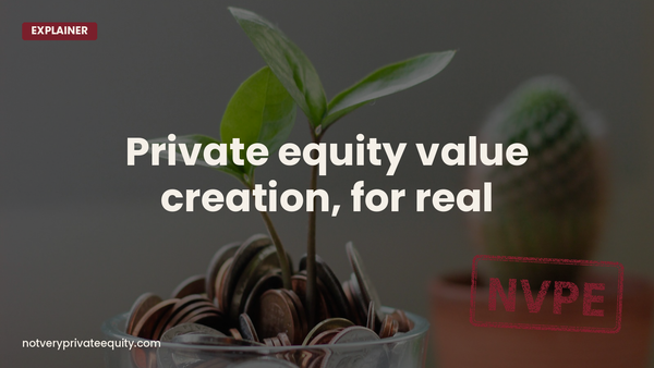 Private equity value creation, for real