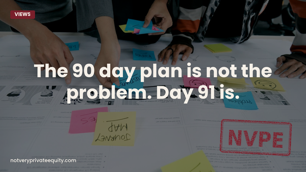 The 90 day plan is not the problem. Day 91 is.