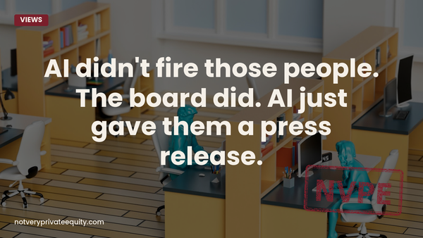 AI didn't fire those people. The board did. AI just gave them a press release.