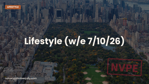 Lifestyle (w/e 7/10/26)