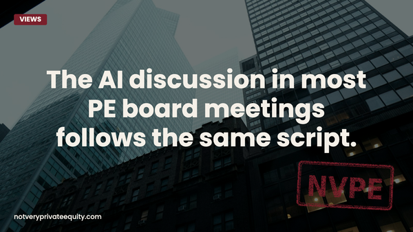 The AI discussion in most PE board meetings follows the same script.