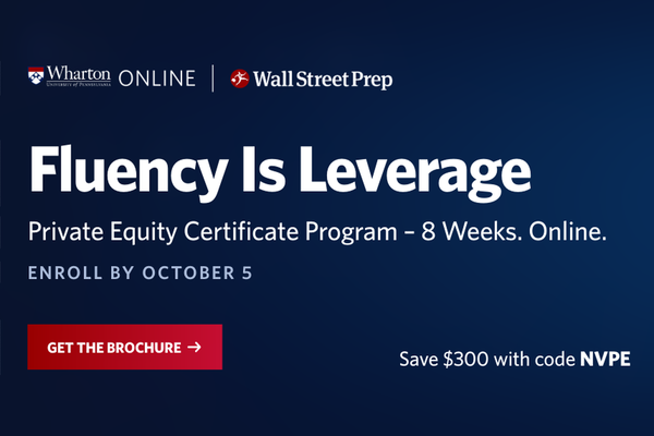 Gradient banner for a Not Very Private Equity article on the private equity vocabulary gap