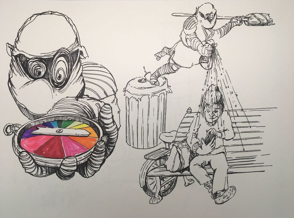 Chicken Wing Ninjas and Bizmo the Cleaning Ninja Troll