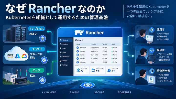 なぜRancherなのか ―― Kubernetesを組織として運用するための管理基盤