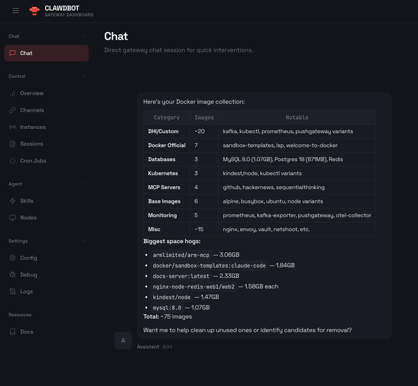 Teaching Clawdbot About Docker