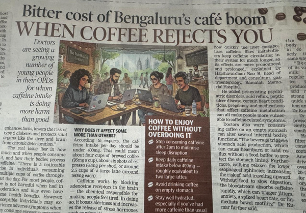 Bengaluru's Coffee Culture: When Your Daily Brew Starts Brewing Health Problems