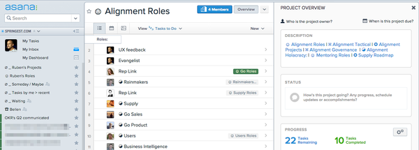 Productive transparency with GTD, Holacracy and Asana — a guide through my setup