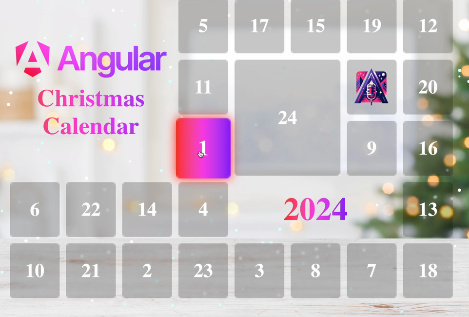 Day 1/24 Angular Christmas Calendar
