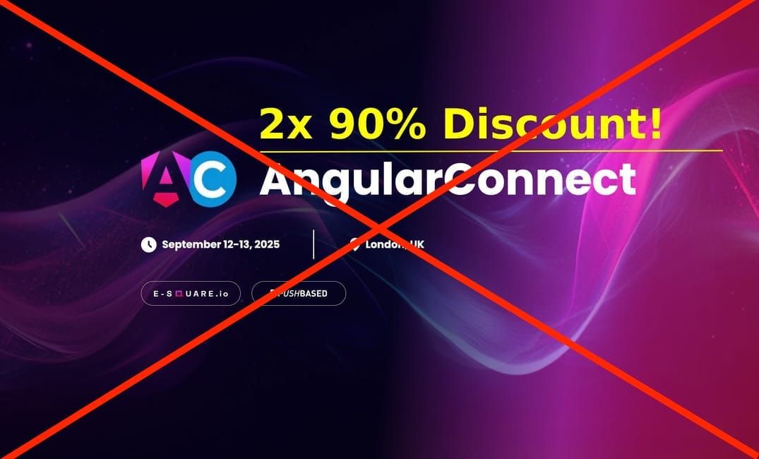From AngularConnect to AngularDisconnect - Giveaway Cancelled