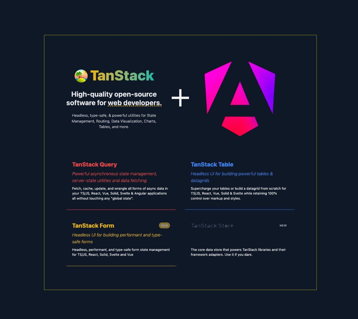 TanStack is rapidly merging with Angular ecosystem!