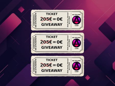 Image of: [NG-POLAND] CONFERENCE TICKETS GIVEAWAY 3x (remote/on-site)