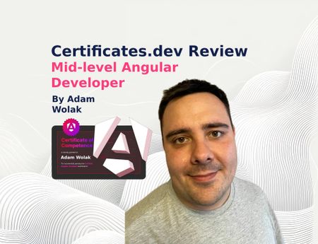 Image of: Certificates.dev Review: Mid-level Angular Developer