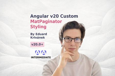 Image of: Angular v20 Custom MatPaginator Styling