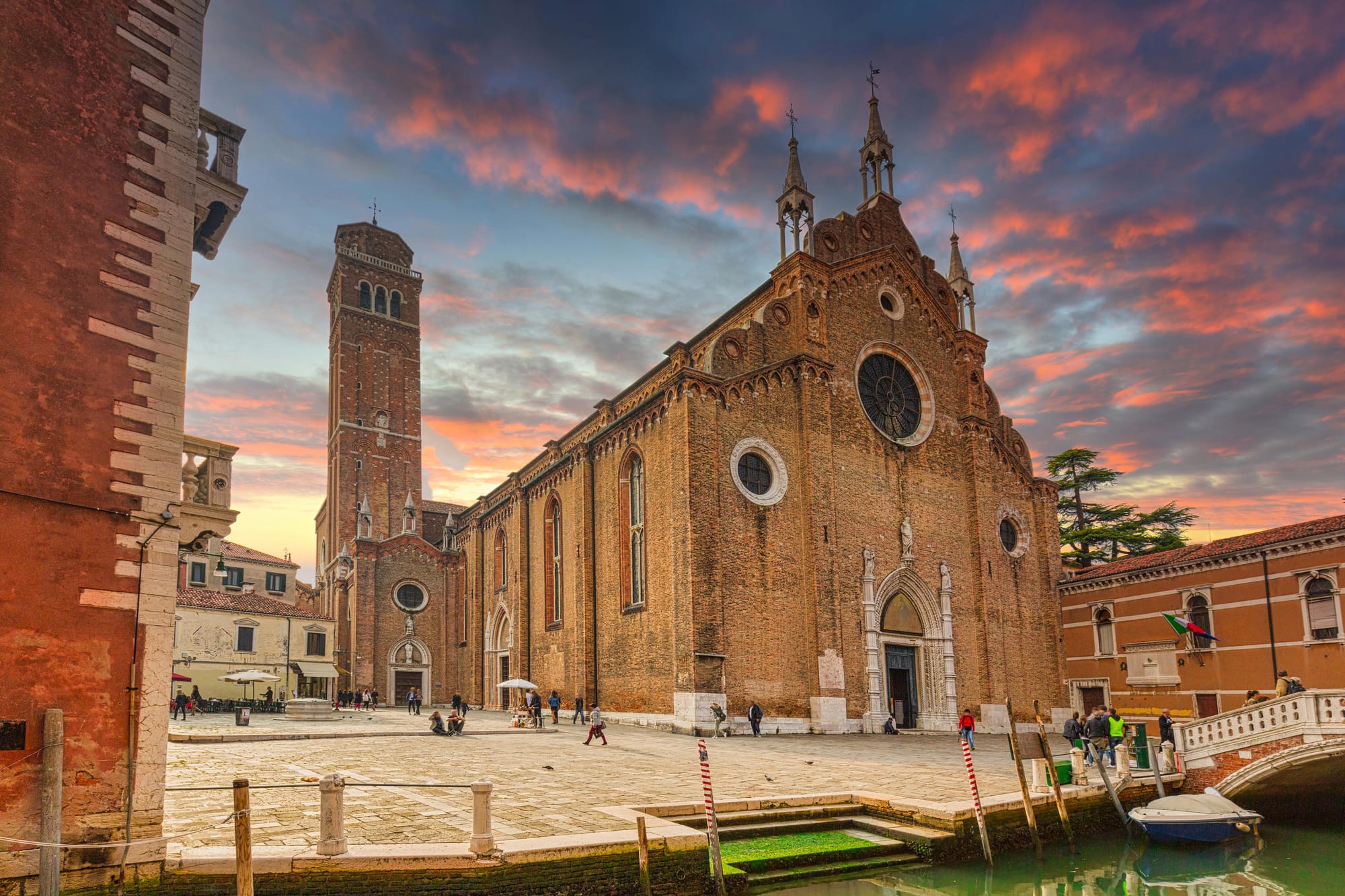 Basilica Di Santa Maria Gloriosa dei Frari at Sunset
