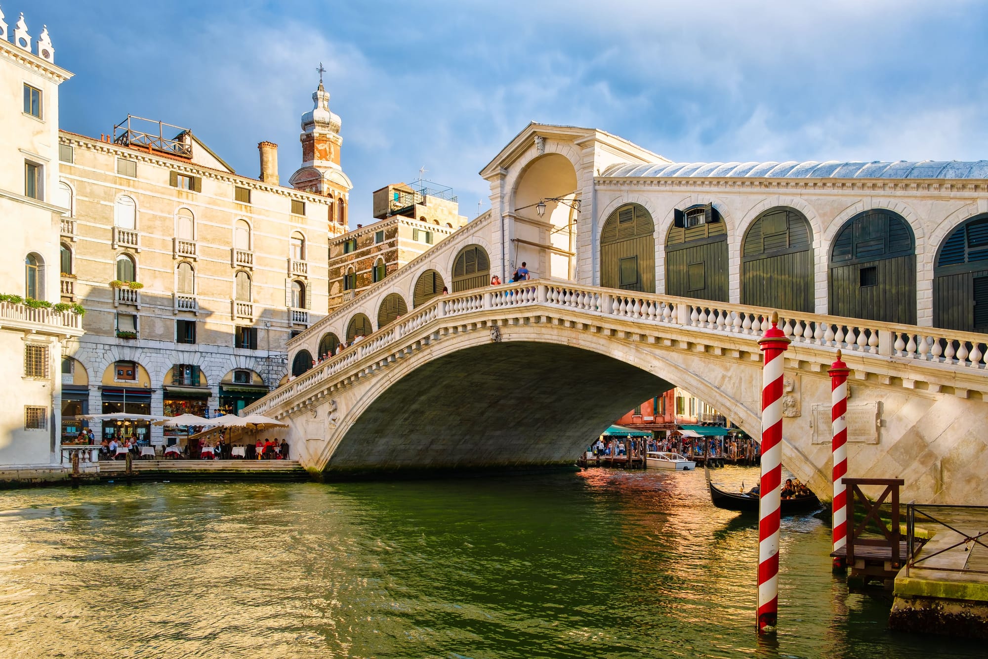 Rialto Bridge Spanning The Grand Canal