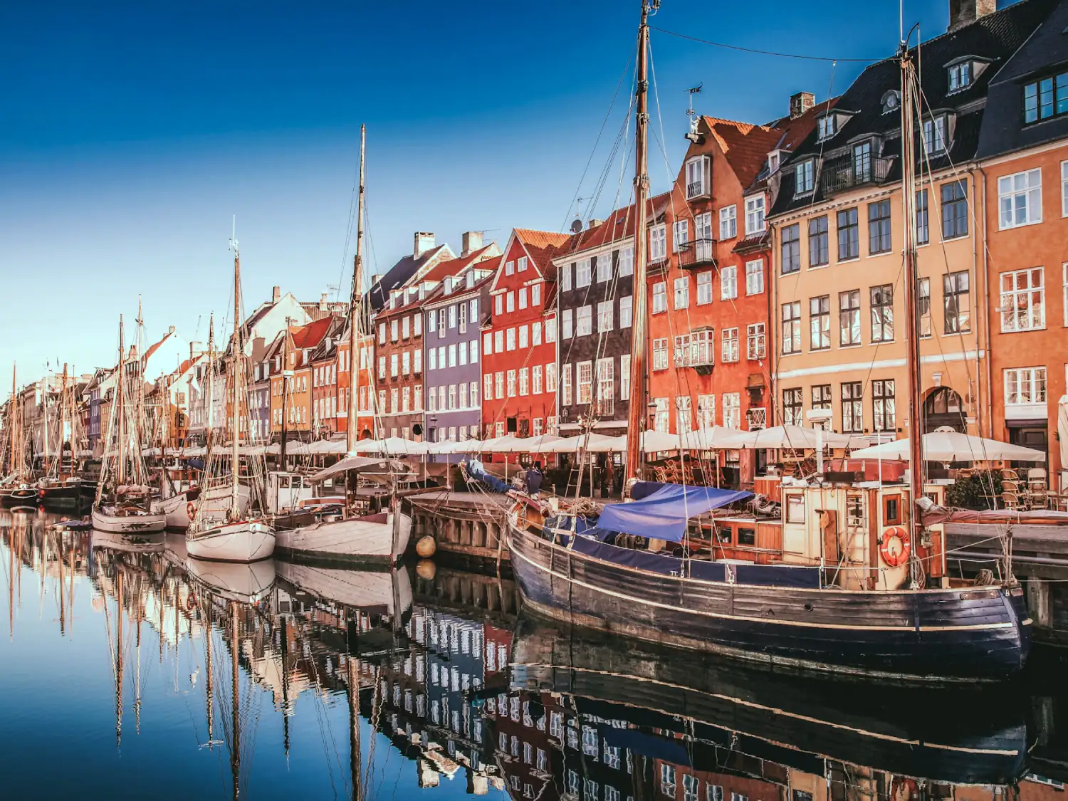 Copenhagen Nyhavn in Denmark.