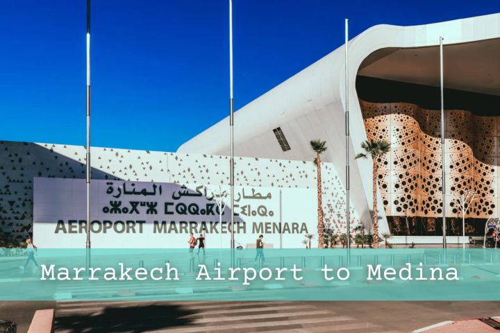 The exterior of the Marrakech Menara Airport.