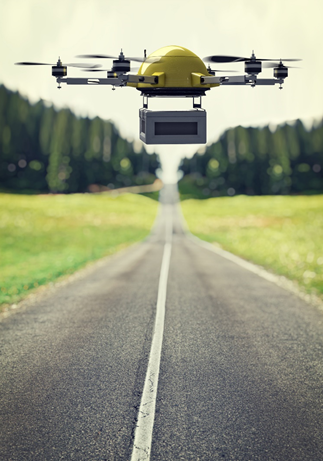 Drone Transporting Goods