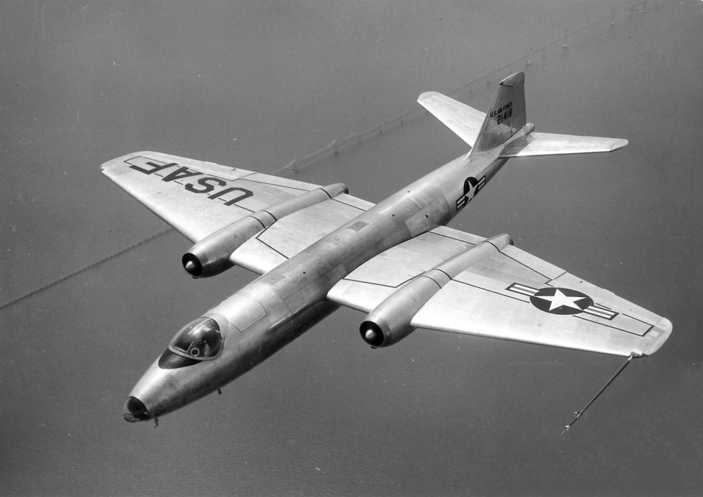 United States Airfoce Martin B57 Bomber circa 1957
