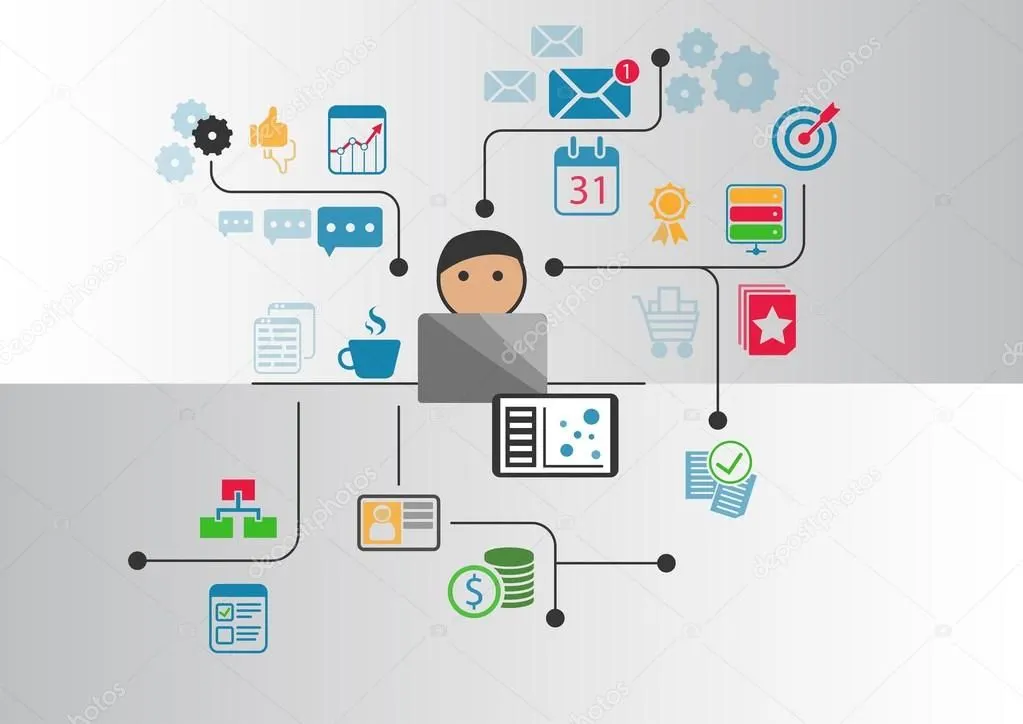 Digital worker at home