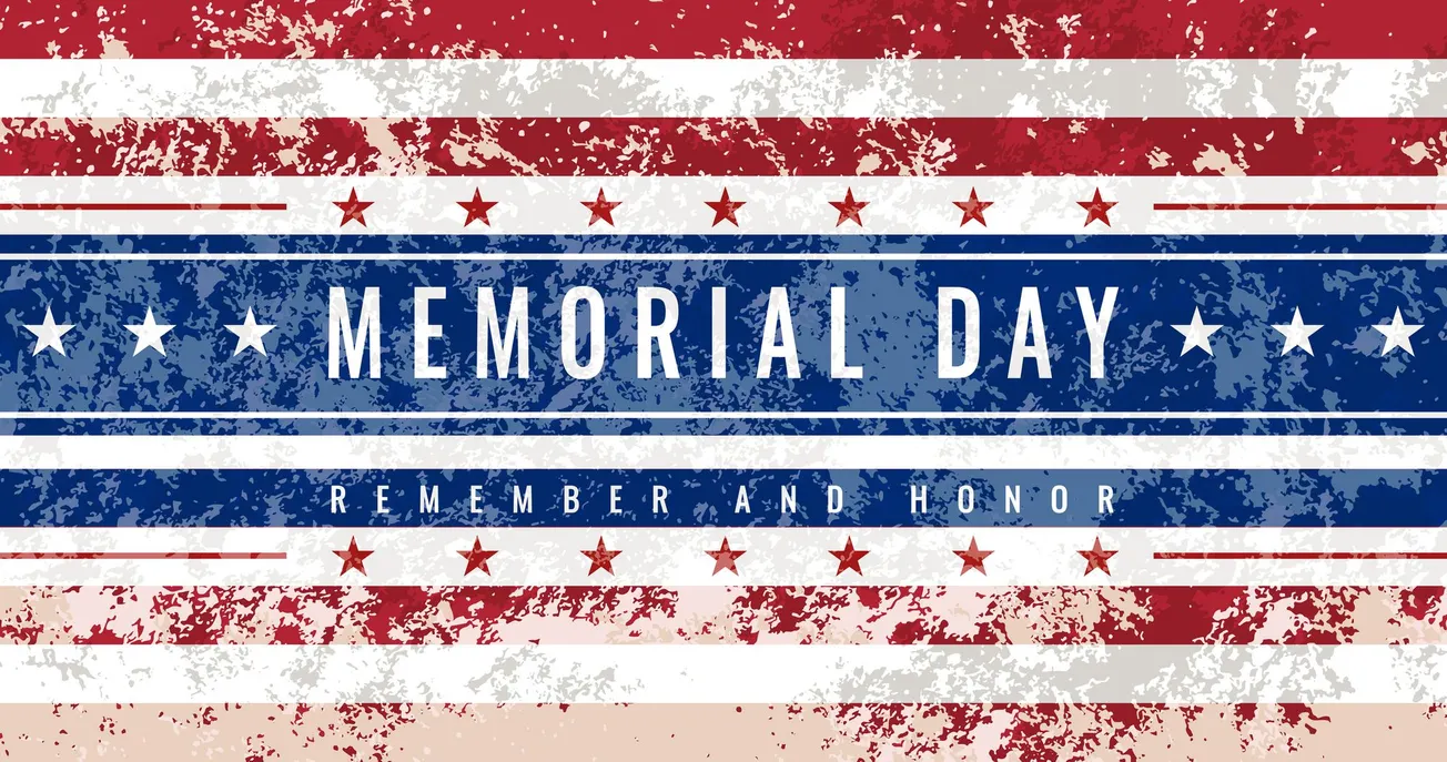 Memorial day flag image